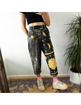 Casual Joker Pants Letter Printed Loose Feet Shorts HF2312-03-03