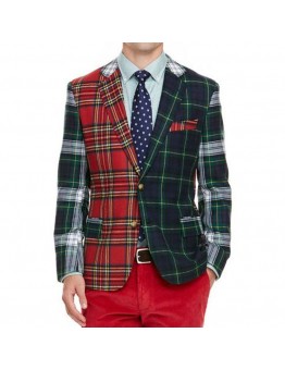 Men's plaid blazer HE1403-01-04