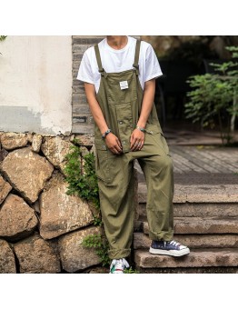 Men's suspender loose casual pants  HF0118-04-04
