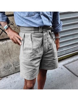 Retro and improved button down polo shorts