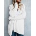 Women Fuzzy Solid Color Hooded Outwear Coats