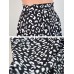 Leopard Print Side Split High Waist Slim Skirts