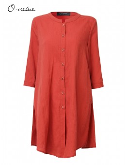 O  NEWE Casual Women Mori Girl Solid Half Sleeve Split Cardigan